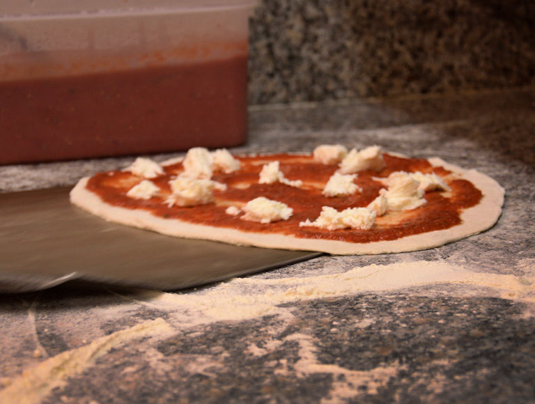 Pizza margherita informata